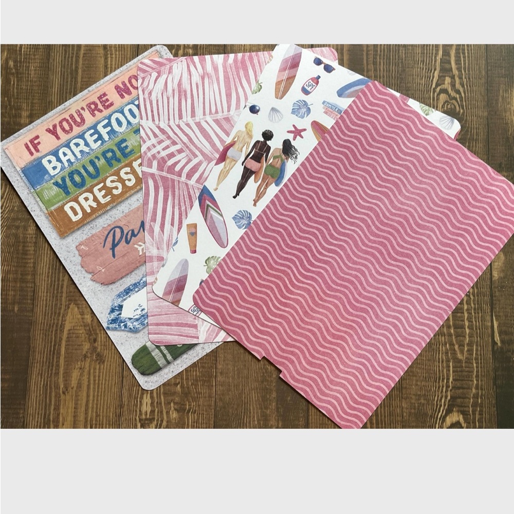 Kindle Case Inserts | Kindle Paperwhite | Beach Vibes, Pink and Blue Hues